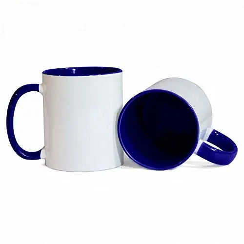 Inner Dark Blue Ceramic Sublimation Mug - simple